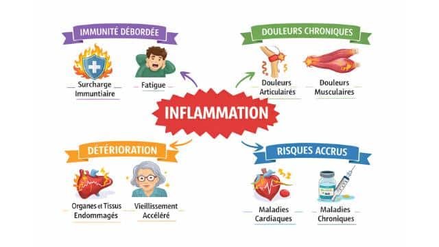 L’inflammation le cerveau au ralenti