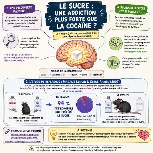 sucre addiction etude scientifique rat cocaïne addiction au sucre étude scientifique rat cocaïne