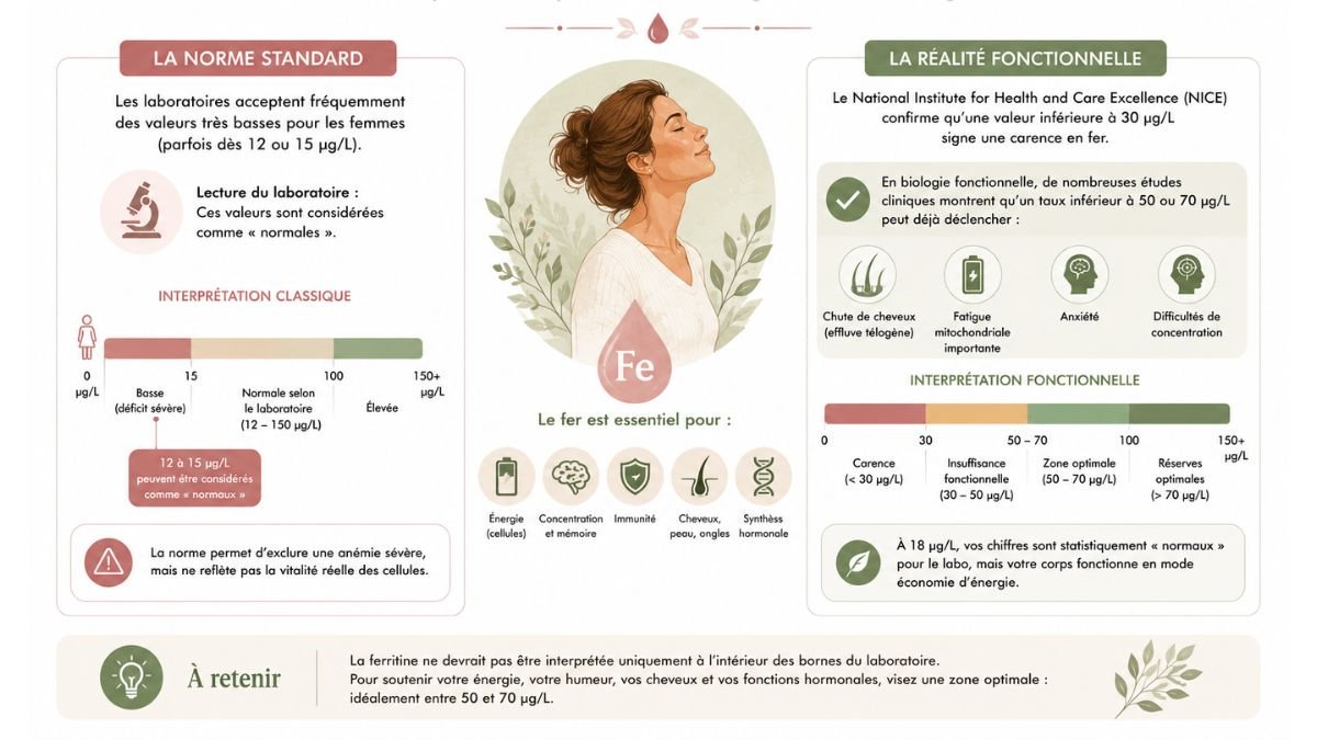 fer ferritine norme analyse biologie fonctionnelle