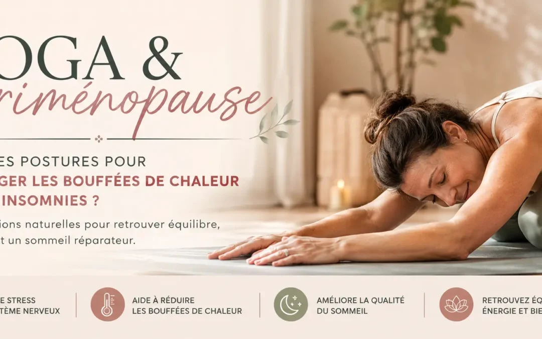Yoga et périménopause : les meilleures postures pour soulager les bouffées de chaleur et mieux dormir