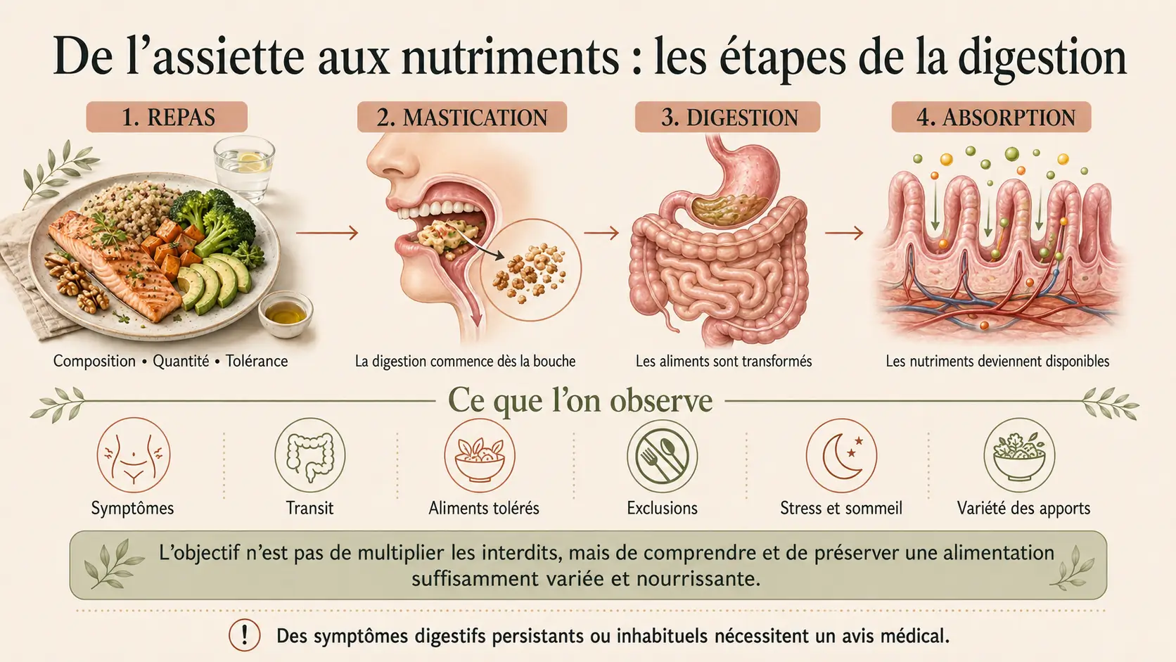 digestion-absorption-nutriments-vitalite Étapes de la digestion et de l’absorption des nutriments influençant la vitalité