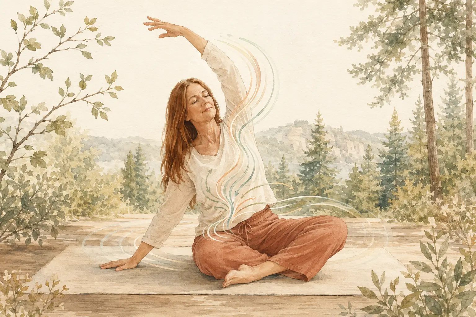 Séance de yoga somatique et relaxation RRT à Dabo avec Nadine Bach